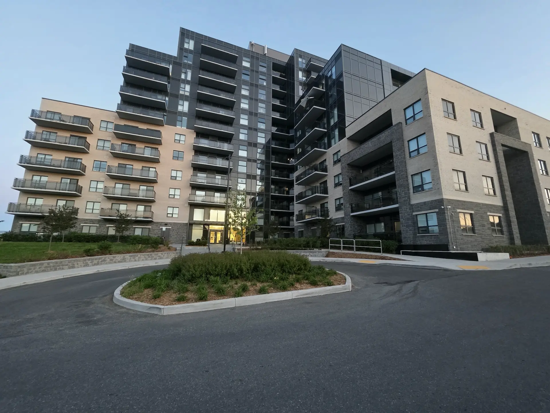 Modern mid-rise housing in Pickering